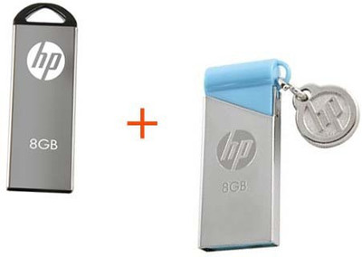 

HP V220W-V215B 8 GB Pen Drive(Silver, Blue)