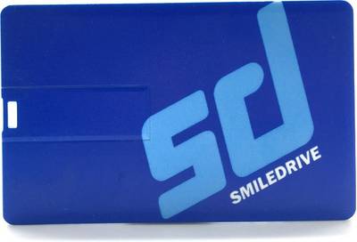 Smiledrive Credit Card Shaped 8 GB Pen Drive (Blue) 