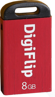 DigiFlip Spy PD001 8 GB Pen Drive(Steel Red)