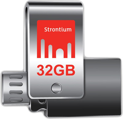 

Strontium Nitro Plus 32 GB Pen Drive(Silver)