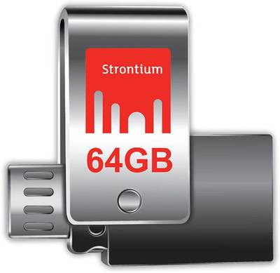 Strontium Nitro Plus 64 GB  Pen Drive (Silver) 