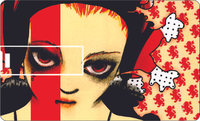 53% OFF on Printland Credit Card Lady Happy 8 GB Pen Drive(Multicolor)