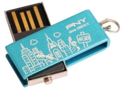 

PNY Lovely Attache 4 GB Pen Drive(Blue)