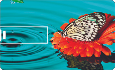 61% OFF on Printland Credit card Water butterfly 8 GB Pen Drive(Multicolor)