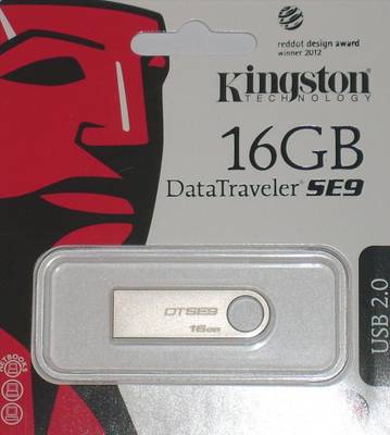 Kingston DataTraveler SE9 16 GB  Pen Drive (Silver) 