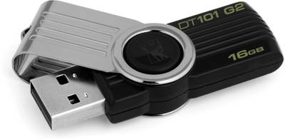 Kingston Data Traveler 101 G2 16 GB  Pen Drive (Black) 