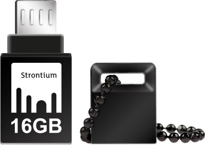 Strontium 16GB NITRO ON-THE-GO (OTG) USB 3.0 FLASH DRIVE 16 GB OTG Drive(Black, Type A to Micro USB)
