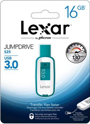 Lexar Jump Drive® S25 16 GB  Pen Drive (Blue) 