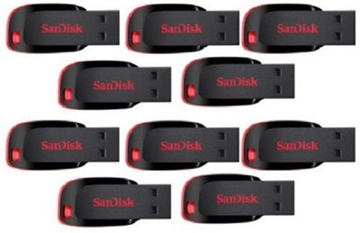 

SanDisk Cruzer Blade USB Flash Drive 16 GB Pen Drive(Multicolor)