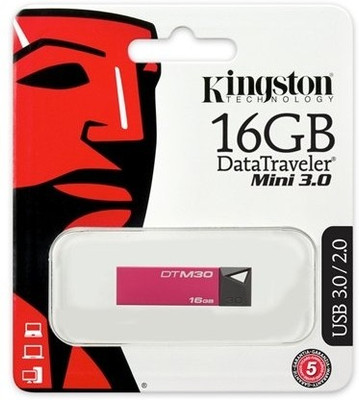 

Kingston DataTraveler DTM30 3.0 16 GB Pen Drive(Maroon)