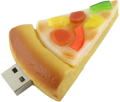 

Brandaxis Pizza Shape USB 4 GB Pen Drive(Multicolor)