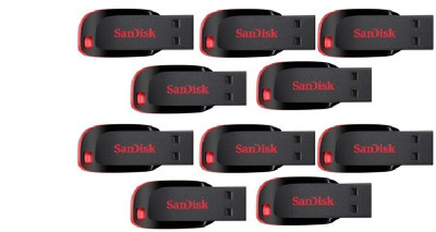 SanDisk Cruzer Blade USB Flash Drive 8 GB Pen Drive(Black) available at flipkart for Rs.4449