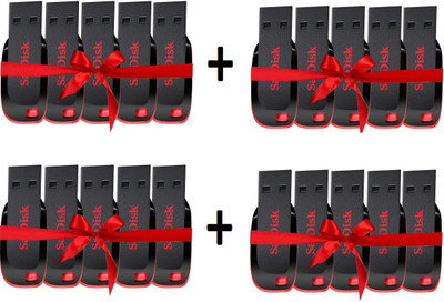 

SanDisk Combo Of 20Pcs 8 GB Pen Drive(Black)