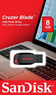 2% OFF on SanDisk Cruzer Blade 8 GB Pen Drive(Black, Multicolor) 2% OFF on SanDisk Cruzer Blade 8 GB Pen Drive(Black, Multicolor)