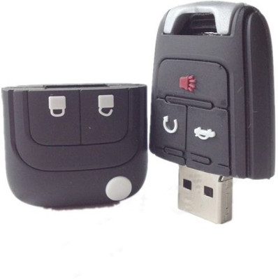 Microware Car Key 16 GB Pen Drive Multicolor