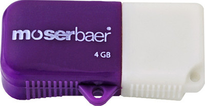 

Moserbaer Silico 4 GB Pen Drive(Purple)