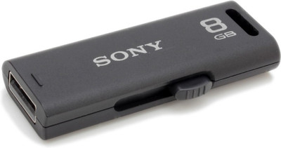 Sony Micro Vault USM8GR 8 GB Pen Drive Black Sony Pen Drives