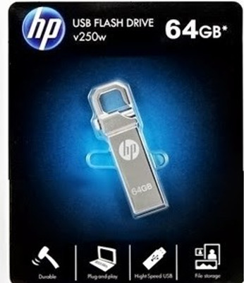 50% OFF on HP V-250 W 64 GB Pen Drive(Silver) 50% OFF on HP V-250 W 64 GB Pen Drive(Silver)
