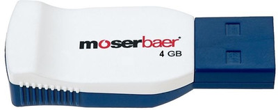 

Moserbaer Racer 4 GB Pen Drive(White & Blue)
