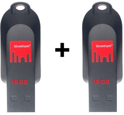 

Strontium Pollex 16 GB Pen Drive(Black)