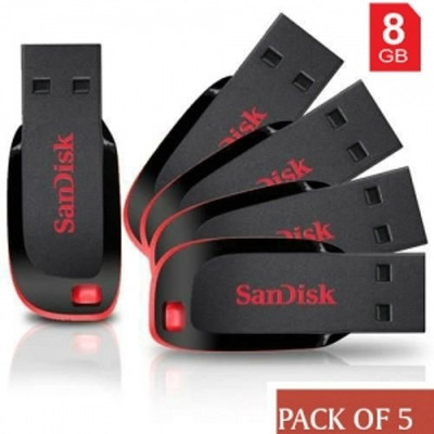 

SanDisk CruzerBlade 8 GB Pen Drive(Red)