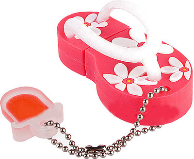 Microware Slipper Shape Fancy 16 GB Pen Drive Pink Microware Pen Drives