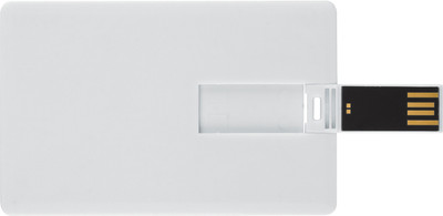 Bgl Credit Card Shape Usb 8 GB Pen Drive(White)