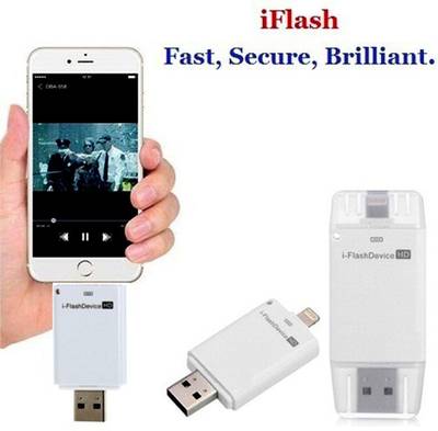 Coolnut Caiphpd-22(32 Gb) I-Flash Dual Port Hd & Usb Flash Drive 32 GB  Pen Drive (White) 