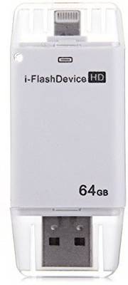 IFlash Drive HD 64 GB  Pen Drive (White) 