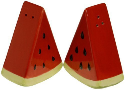

Certified International Fruit Splash 3D Ceramic Watermelon Salt And Pepper Set