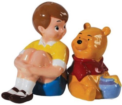 

Westland Giftware Magnetic Ceramic Disney Christopher Robin And Pooh Salt And Pepper Shaker Set