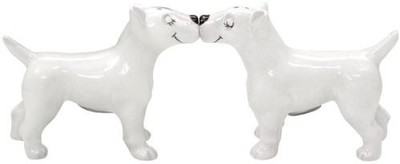 

Westland Giftware Mwah Magnetic Miniature Bull Terriers Salt And Pepper Shaker Set