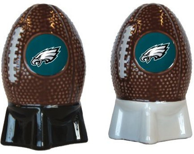 Boelter Nfl Philadelphia Eagles Sculpted Football Shaped Salt And Pepper Shakers