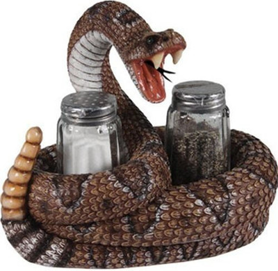 

River's Edge Rivers Edge Products Rattle Snake Salt And Pepper Shakers