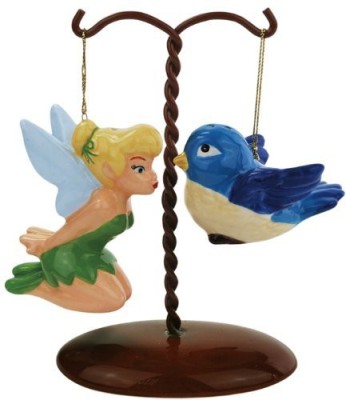 

Westland Giftware Tinker Bell And Bird On Tree Ceramic Salt And Pepper Shaker Set