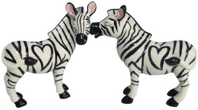 

Westland Giftware Mwah Magnetic Zebras Salt And Pepper Shaker Set