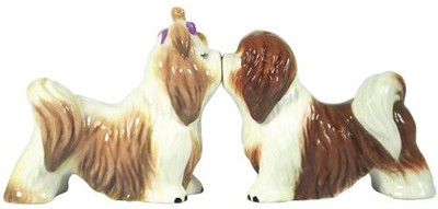

Westland Giftware Mwah Magnetic Lhasa Apsos Salt And Pepper Shaker Set