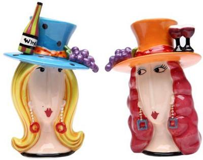 

Cosmos 62644 Gifts Let'S Have Some Wine Salt And Pepper Set