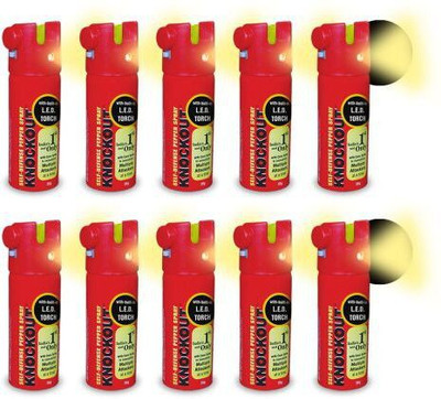 

Knockout NightGard With Built-in LED Light Pepper Stream Spray
