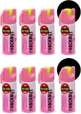 

Knockout Champ With Glow-In Dark Trigger Pepper Stream Spray