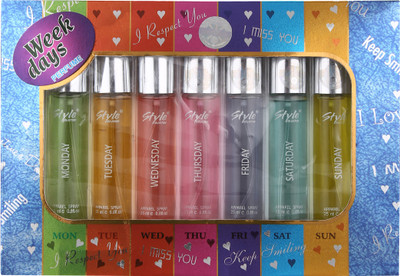 

Crismoda Parfums WeekDays Combo Pack of 7 Fragrance Eau de Parfum - 25 ml(For Men & Women)