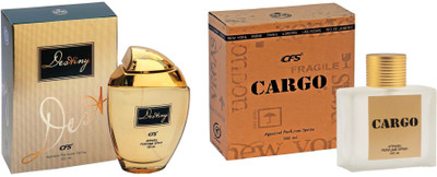 

CFS Exotic Destiny Gold And Cargo Brown Combo Perfume Eau de Parfum - 200 ml(For Men & Women)