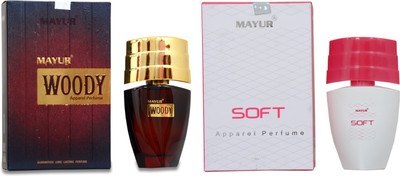 

Mayur Soft & Woody (2pcs of 60ml) Eau de Parfum - 120 ml(For Men & Women)