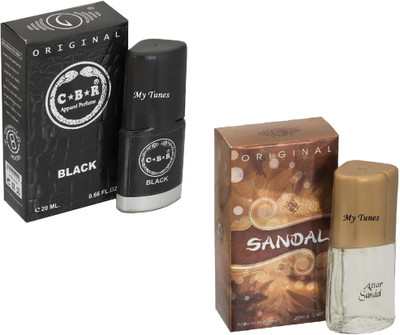 

My Tunes Combo Pack C.B.R Black & Sandal-20 ml Eau de Parfum - 40 ml(For Men)