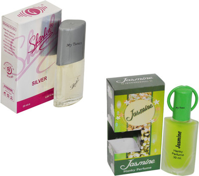 

My Tunes Combo Pack Sharlin silver 30Ml & Jasmine- 20ml Eau de Parfum - 50 ml(For Men)