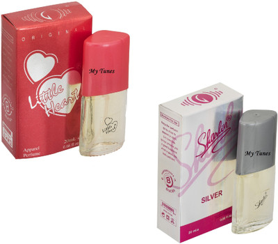 

My Tunes Combo Pack Little Heart & Sharlin Silver-20 ml Eau de Parfum - 40 ml(For Men)