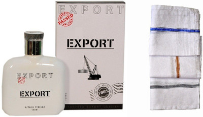 

Vablon Export White Perfume 100ML + 3 Men Cotton Handkerchiefs Eau de Parfum - 100 ml(For Men)