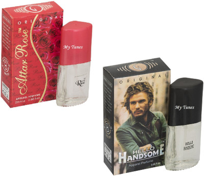 My Tunes Combo Pack Attar Rose & Helloo Handsome-20 ml Eau de Parfum - 40 ml(For Men)