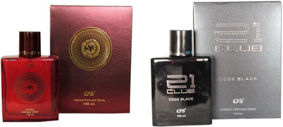 

CFS Exotic NYC Bond And 21 Club Code Black Combo Perfume Eau de Parfum - 200 ml(For Men & Women)