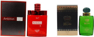 

Ramco Ambition and King Royale Black Combo Eau de Parfum - 200 ml(For Boys)